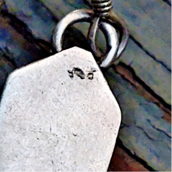 Vintage Navajo Sterling Silver & Gaspeite Feather Earrings - Picture 9 of 9